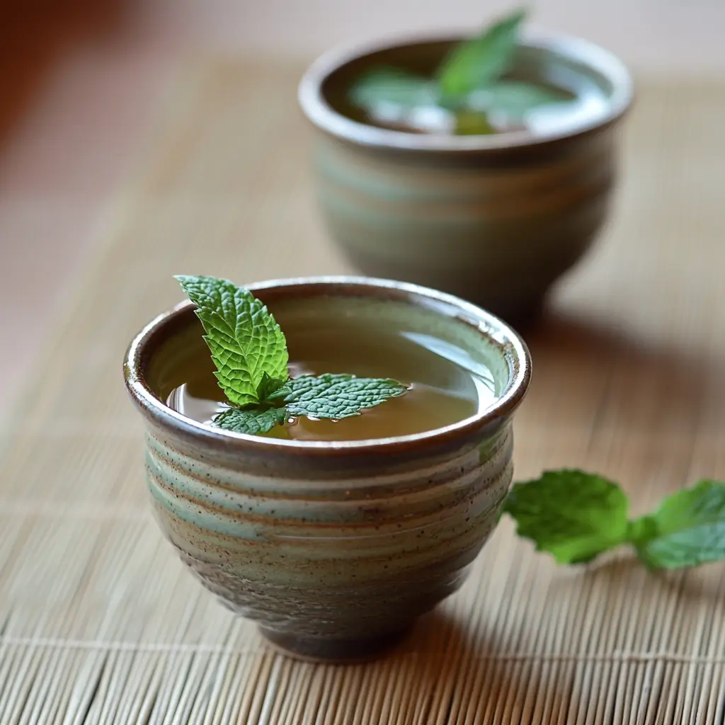 Best Japanese Mounjaro Recipe for Weight Loss and Energy Boost 5 Served Japanese Mounjaro tea with mint
