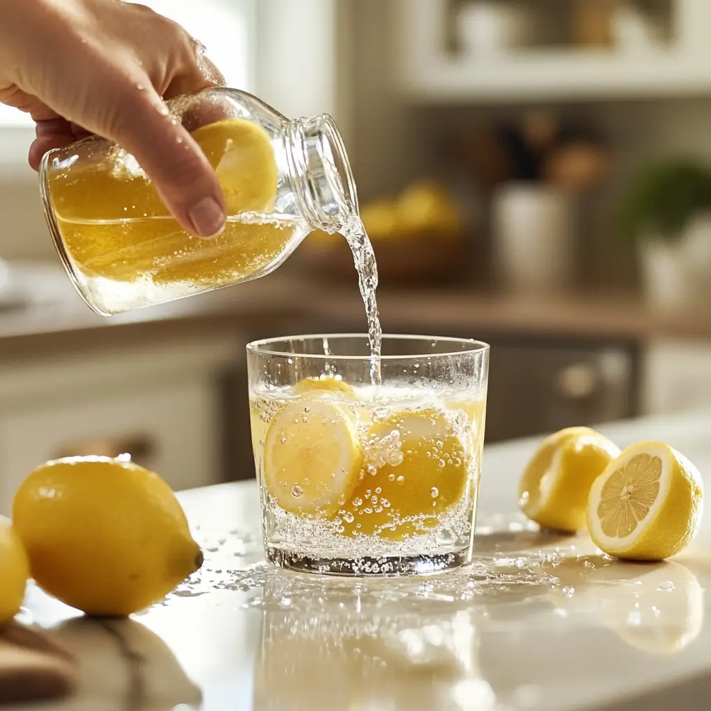 Pouring lemon into Brazilian Mounjaro recipe